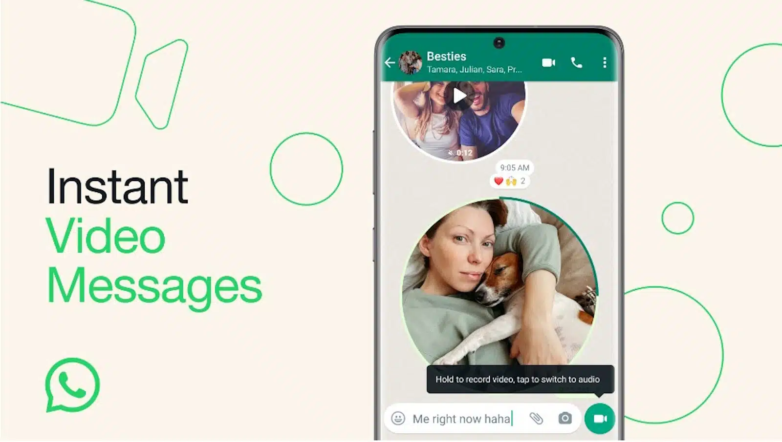 You can send 60-second instant video messages on WhatsApp now