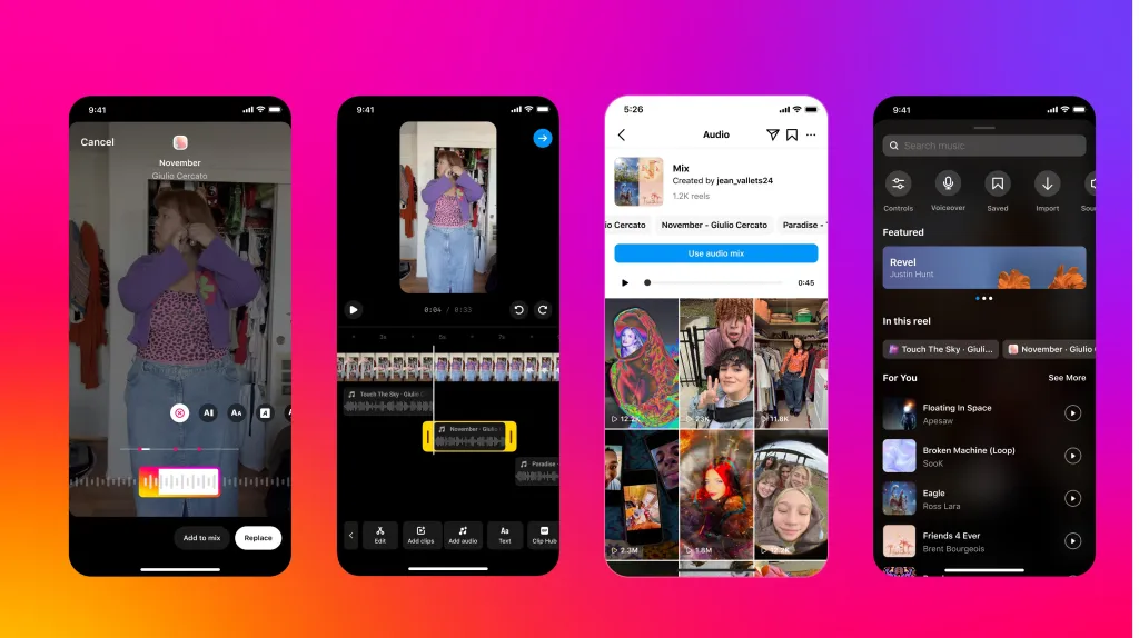 Instagram now lets you add multiple tracks to a Reel