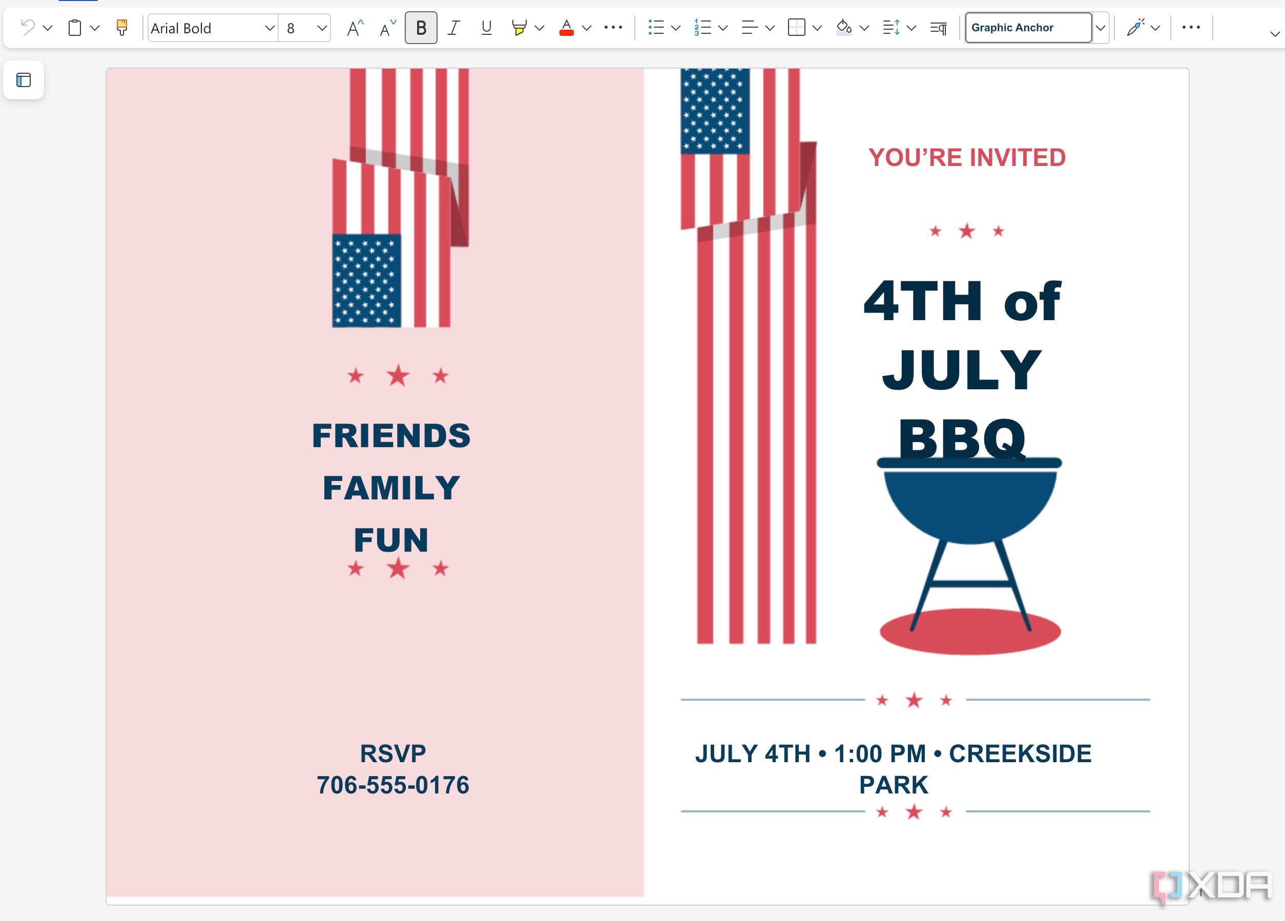 create invitation cards in Word