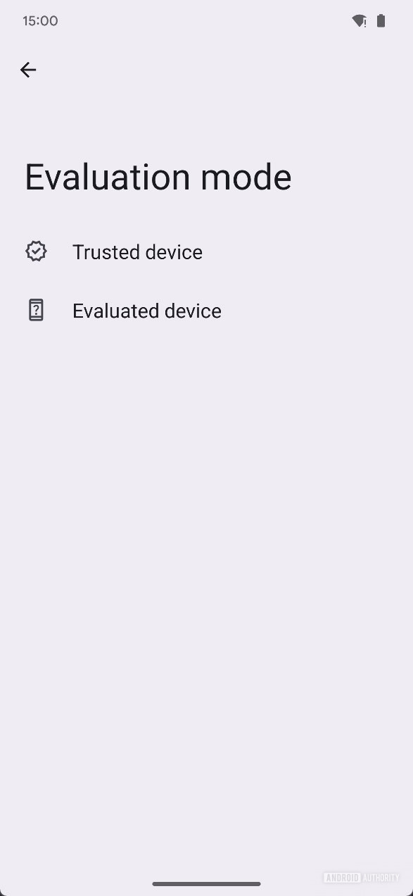 7 device diagnostics evaluation mode A