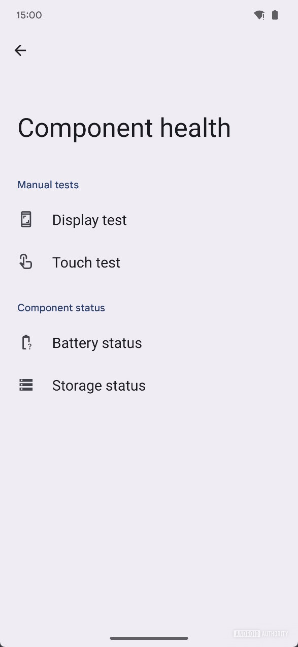 2 device diagnostics component health