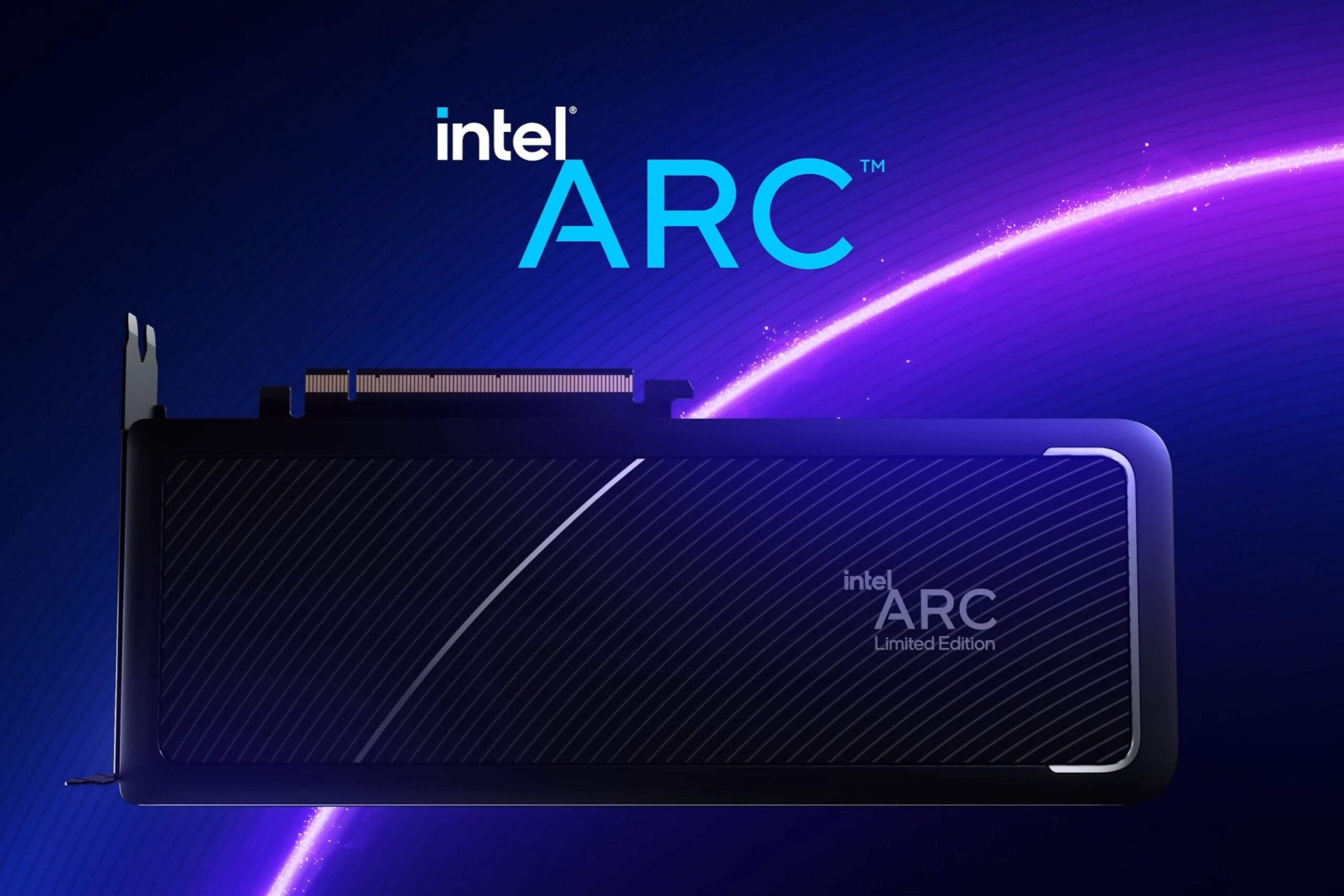 A render of the Intel Arc GPU