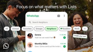 WhatsApp new chat filters