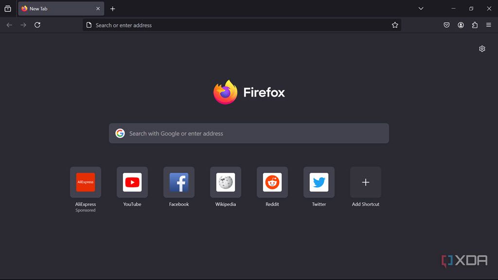 Firefox Portable user interface