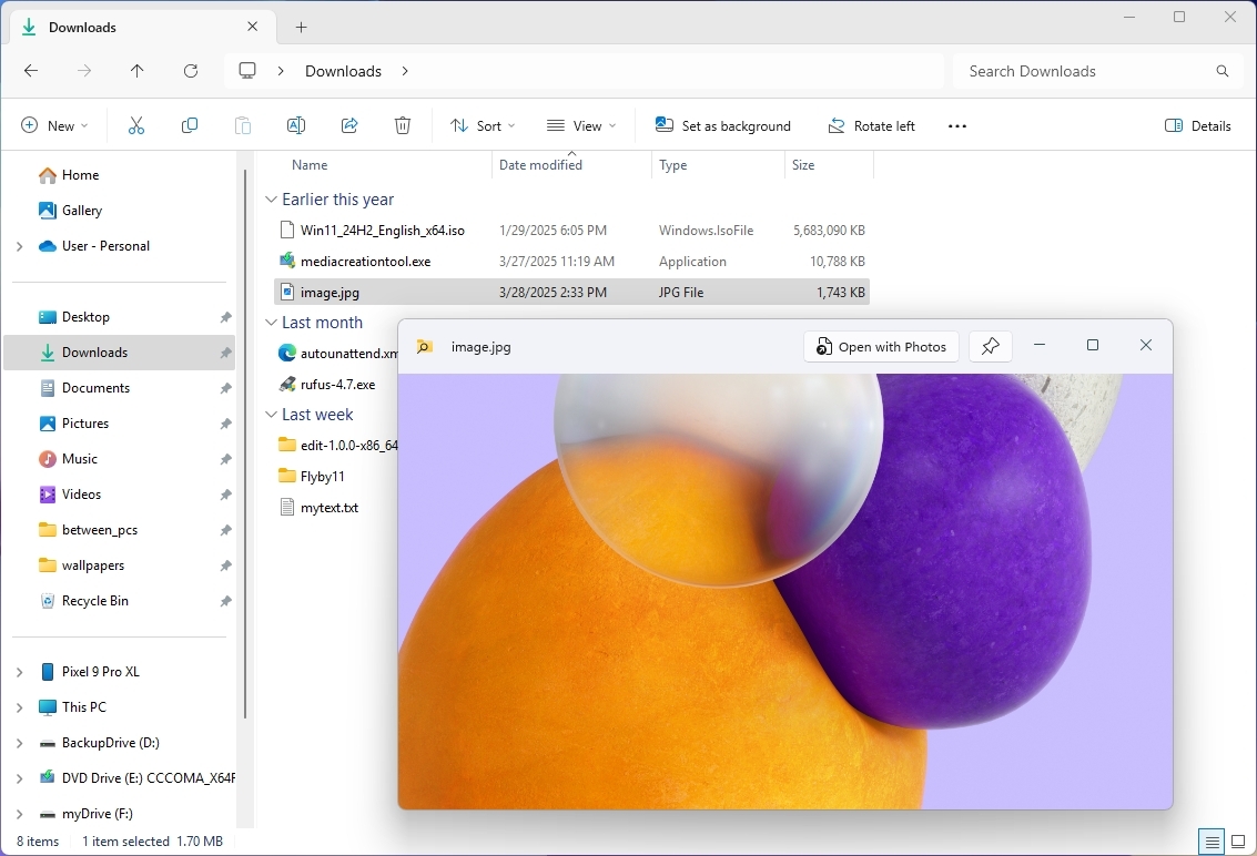 QuickLook for File Explorer