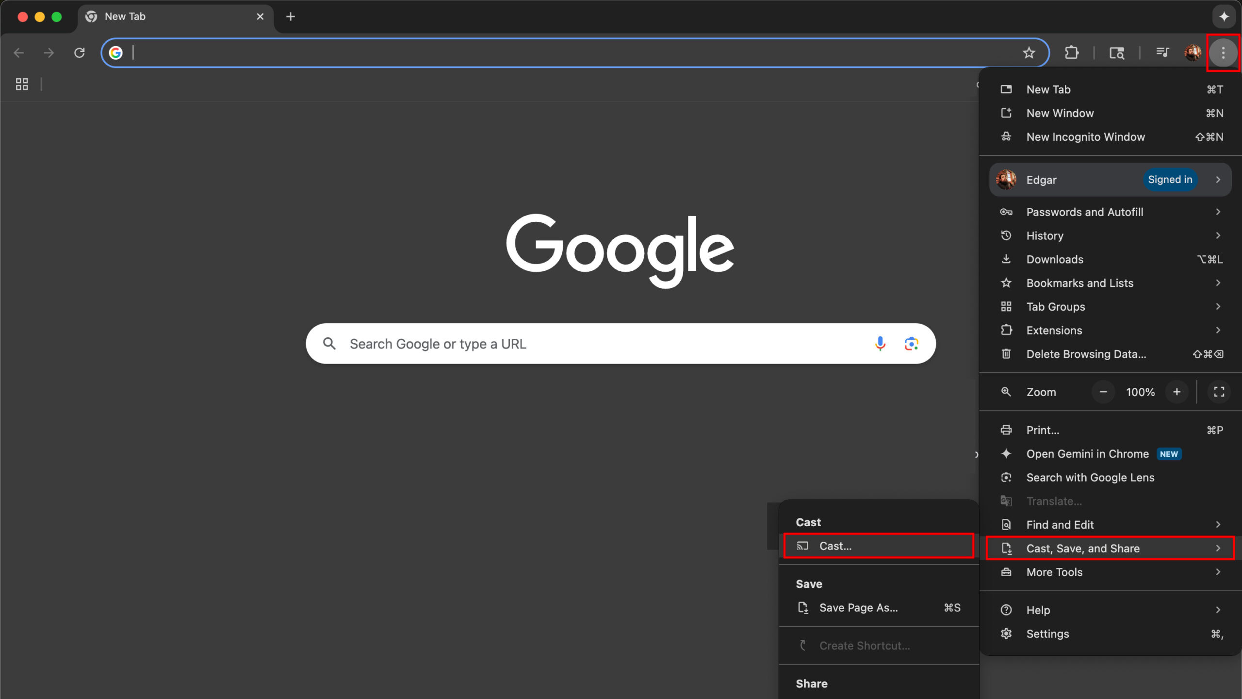 How to mirror Chrome to Google Cast 1