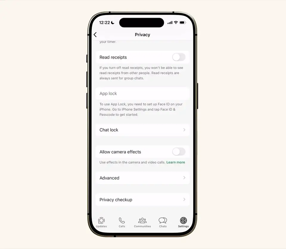WhatsApp Strict Account Settings